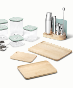 Caraway Bar Cart Bundle27-Piece Set With Complimentary Storage