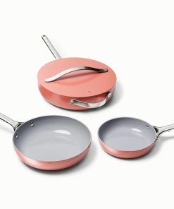 Fry Pan TrioNon-Stick Ceramic Fry Pan, Mini Fry Pan & Saut?? Pan