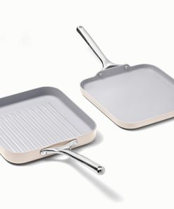 Square Pan Duo11?? Non-Stick Ceramic Grill & Griddle Pans