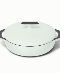 Caraway 3.5 qt Enameled Cast Iron Braiser3.5qt Braiser for slow cooking lamb shanks, baked pasta, or roasted chicken.