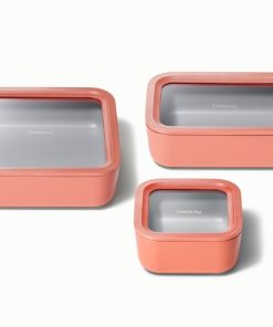 Food Storage TrioTrio of ceramic-coated glass containers including our Small, Medium, and Large size all built for clean storing.