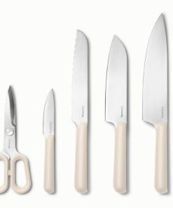 Knife Set4 essential knives, made with premium German stainless steel, and a pair of shears.