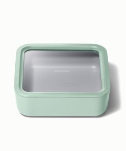 Large Storage ContainerCeramic-coated 10 cup glass Container built for clean storing.