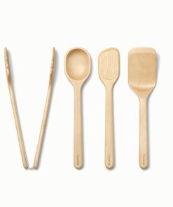 Mini Utensil Set4-Piece FSC-Certified Birch Wood Set