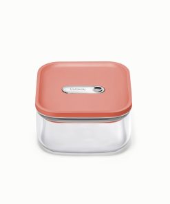 Small Glass Airtight Container1 qt Capacity for Petite Pantry Staples